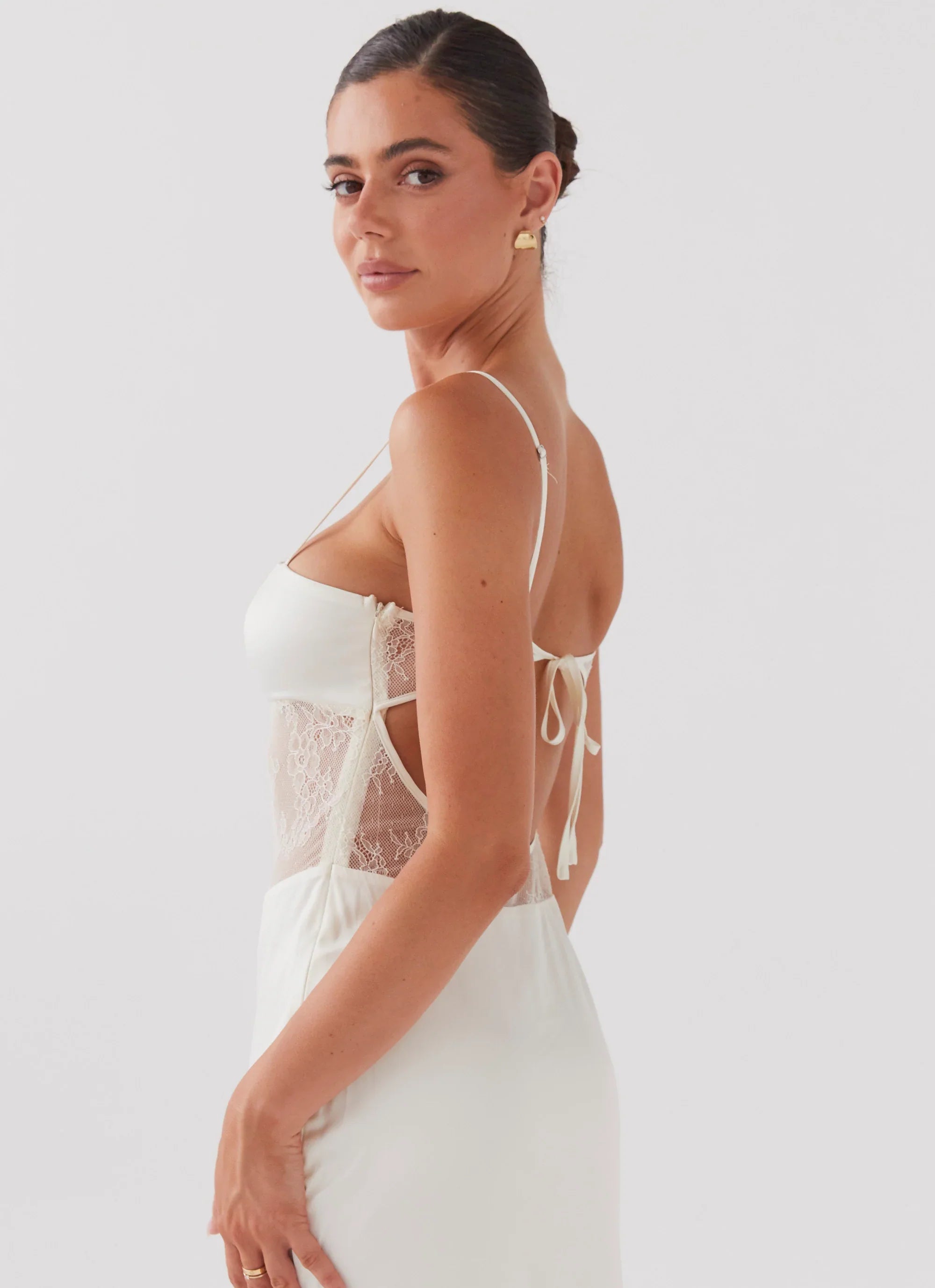 Palais Royale Lace Maxi Dress - Antique